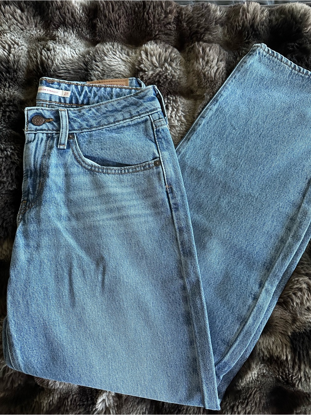 Levi’s super-low straight Jeans